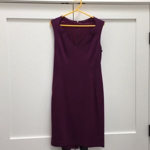 Elie Tahari shift dress, plum purple